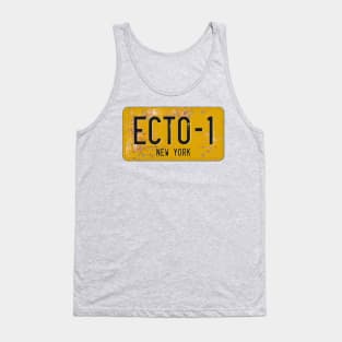 GHOST BUSTERS - ECTO-1 REGISTRATION PLATE Tank Top